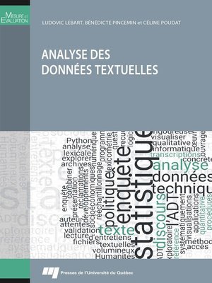 cover image of Analyse des données textuelles